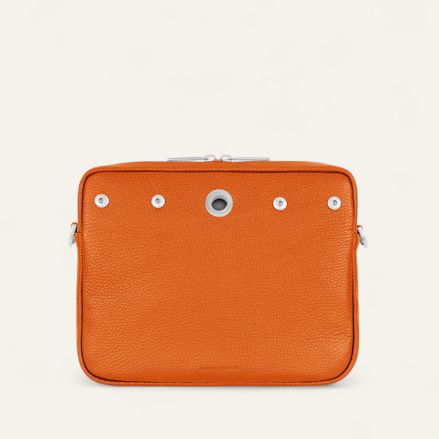 Mia Crossbody | Tangerine with Silver hardware