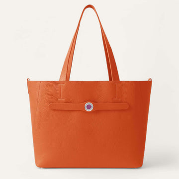 Tangerine Sarah Haran Sarah Tote Silver Front Open O12 S