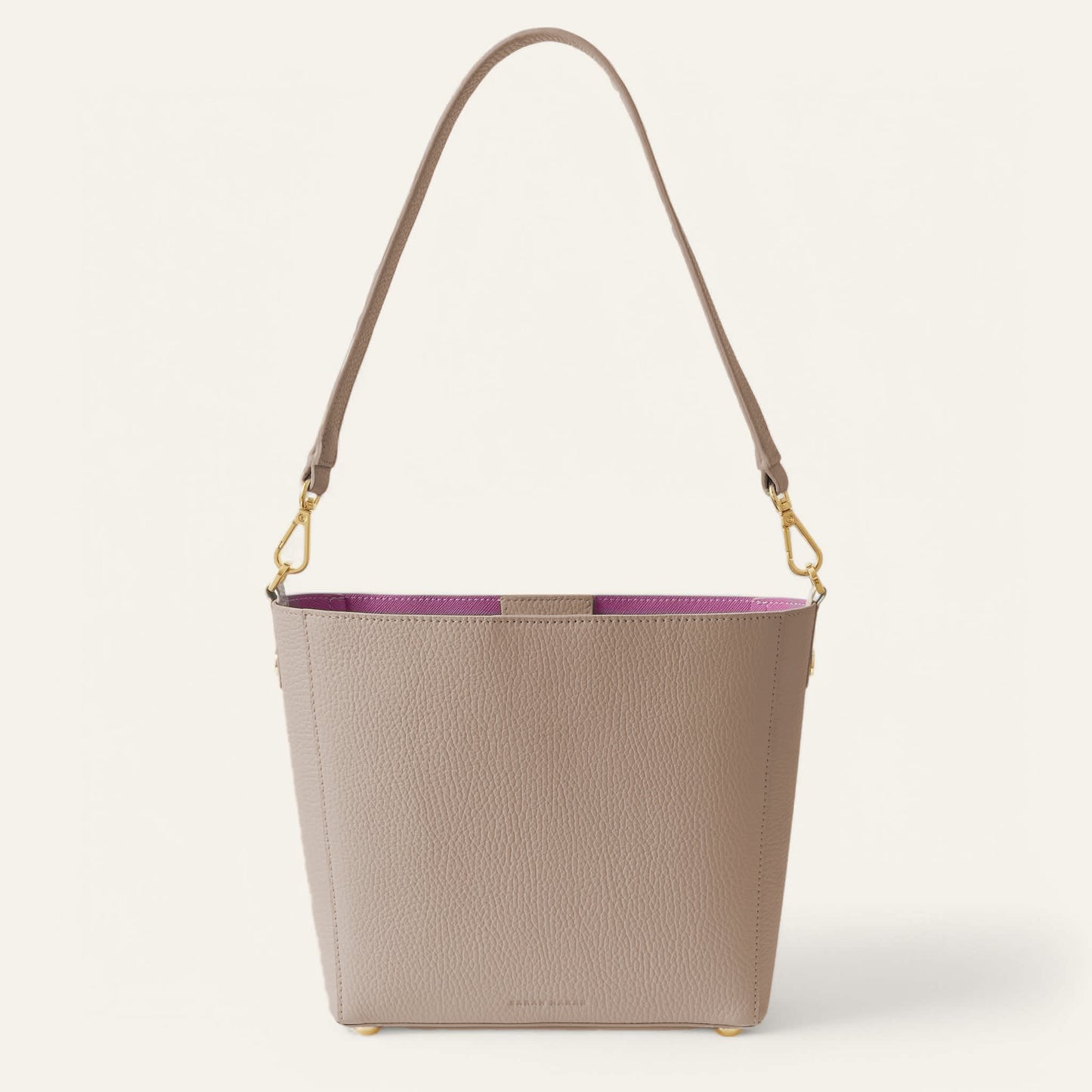 Mini S | Taupe with Gold hardware