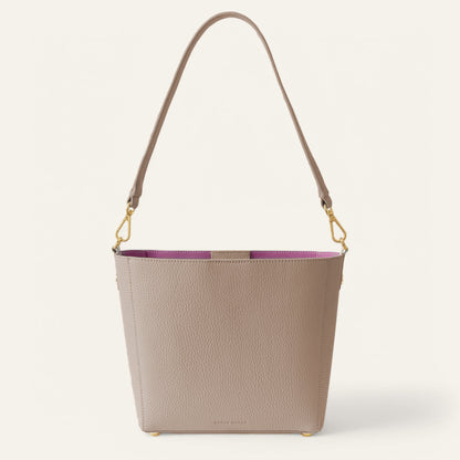 Mini S | Taupe with Gold hardware