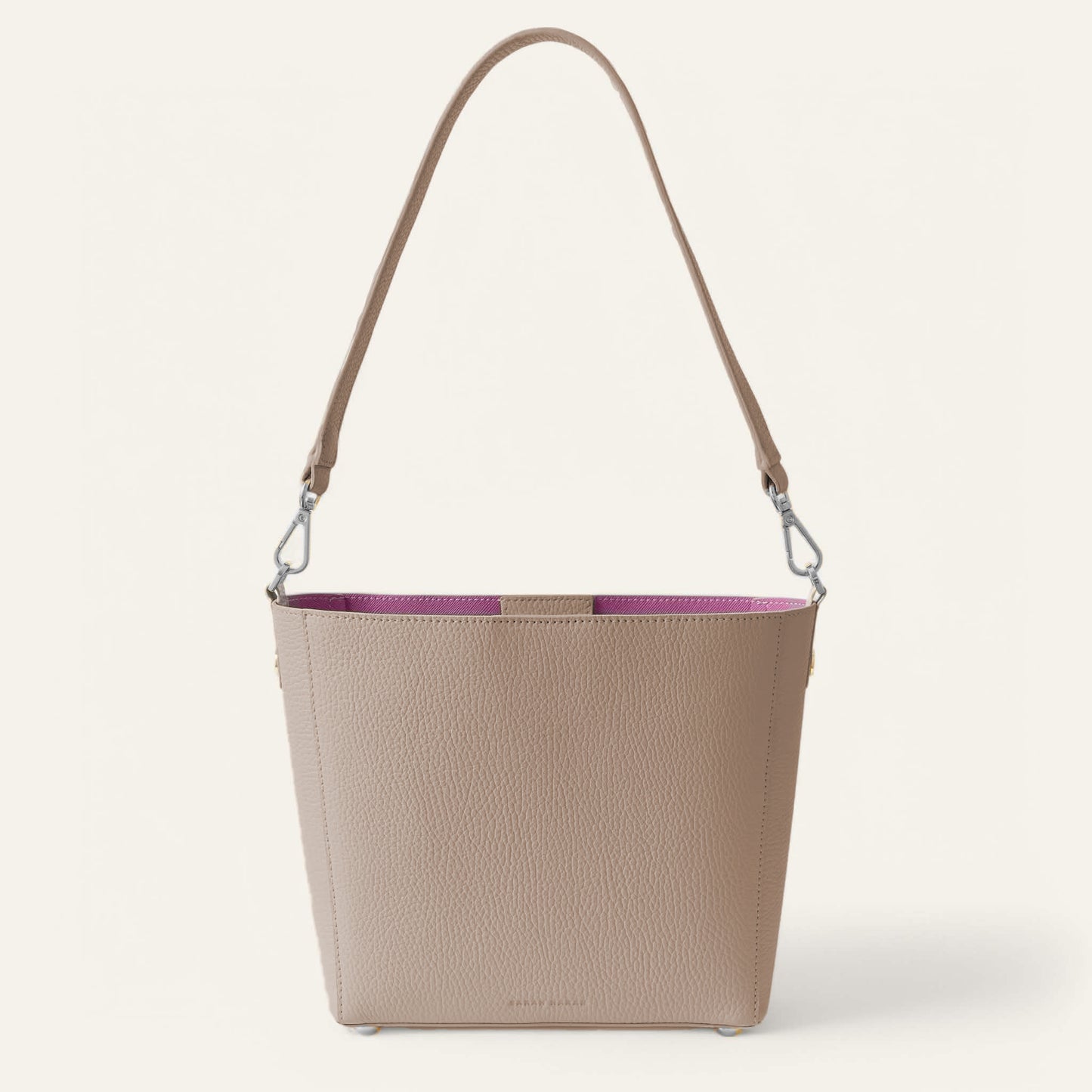 Mini S | Taupe with Silver hardware