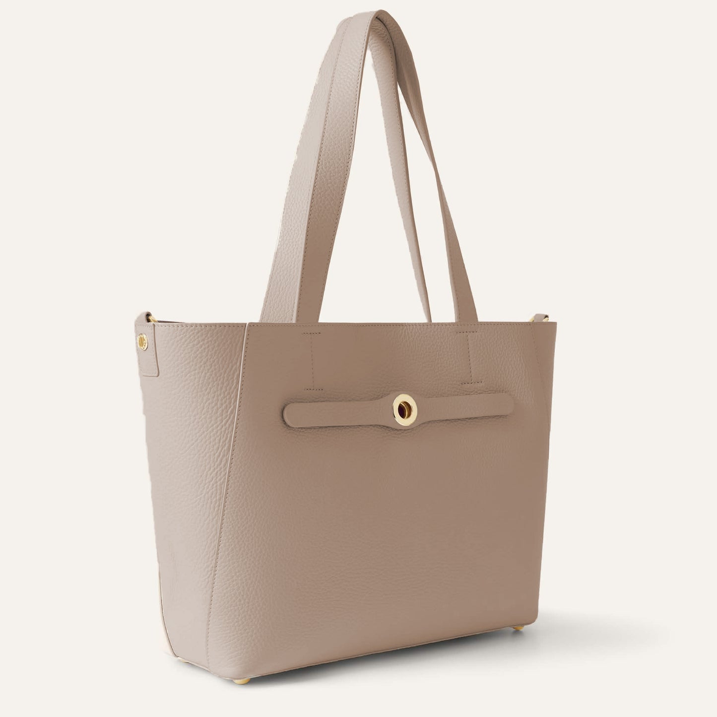 Sarah Tote | Taupe with Gold hardware