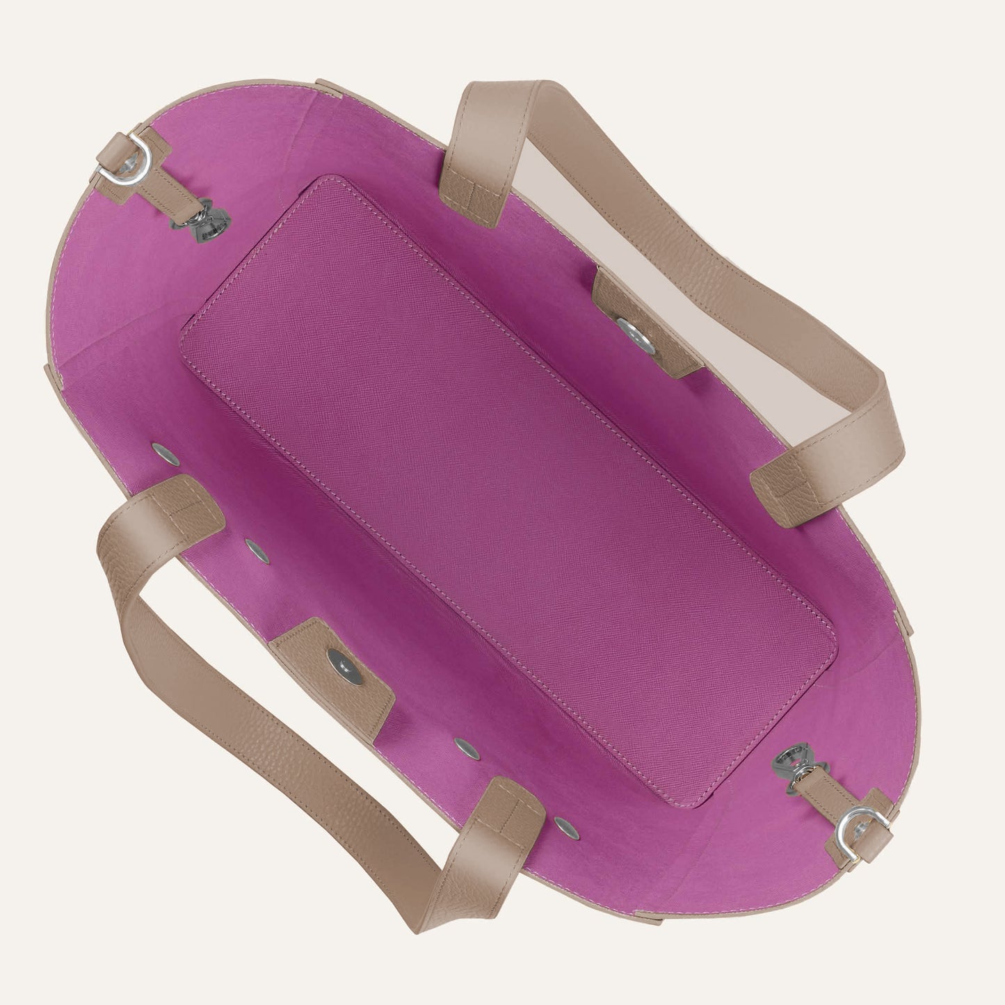 Sarah Tote | Taupe with Silver hardware