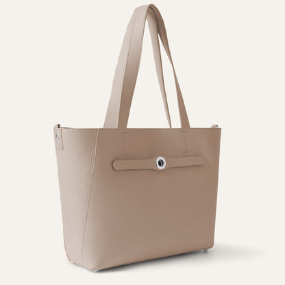 Sarah Tote | Taupe with Silver hardware