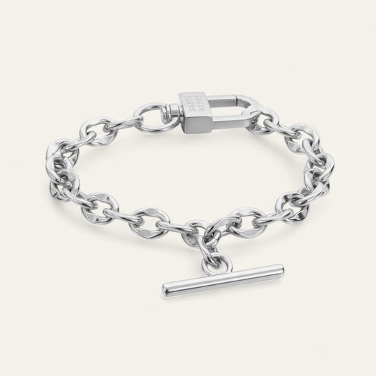 Bracelet | T-Bar with Silver hardware