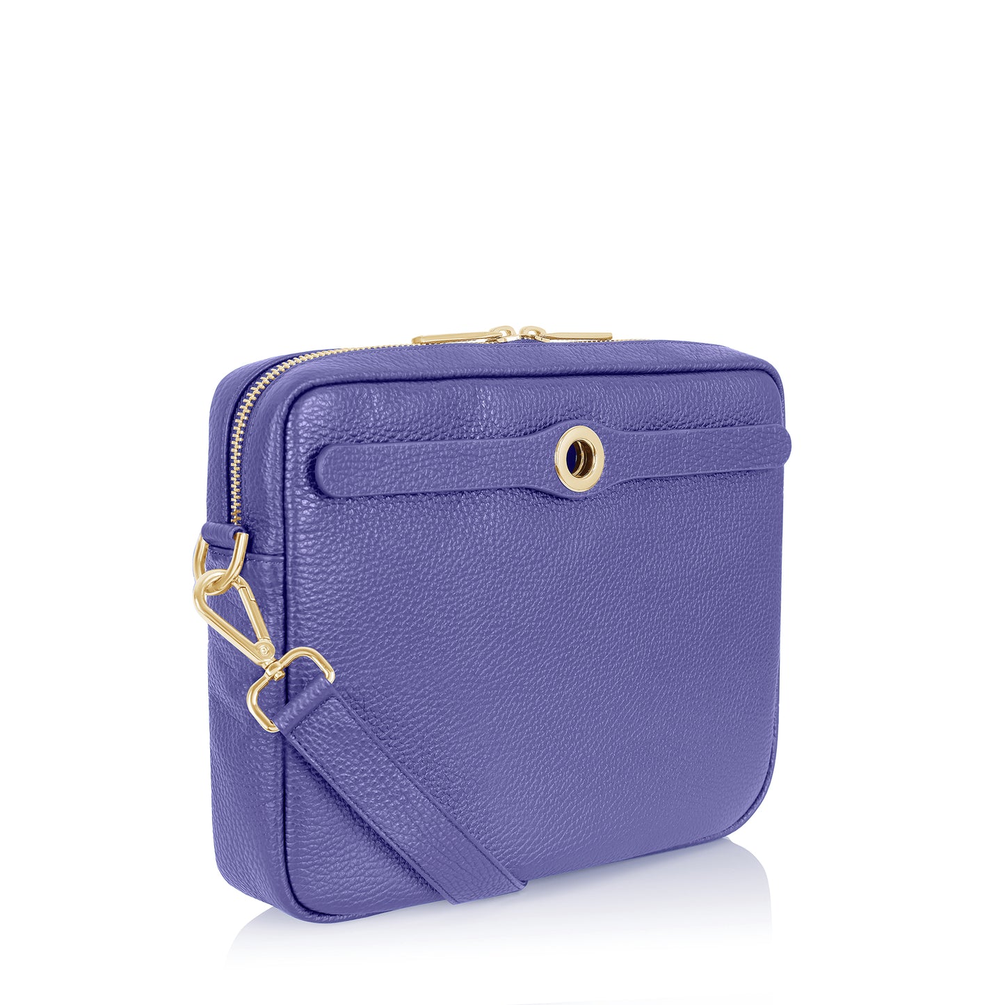Mia Crossbody | Violet with Gold hardware