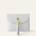 Jasmine Crossbody | White Gator with Gold hardware