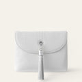 Jasmine Crossbody | White Gator with Silver hardware