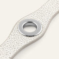 Deco Mini | White Iced Shimmer with Silver hardware