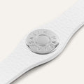 Deco Logo | White with Silver hardware