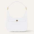 Florence Shoulder Bag | White with Gold hardware