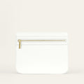 Mia Pouch | White with Gold hardware