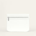 Mia Pouch | White with Silver hardware