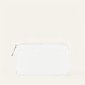 Millie Pouch | White with Gold hardware