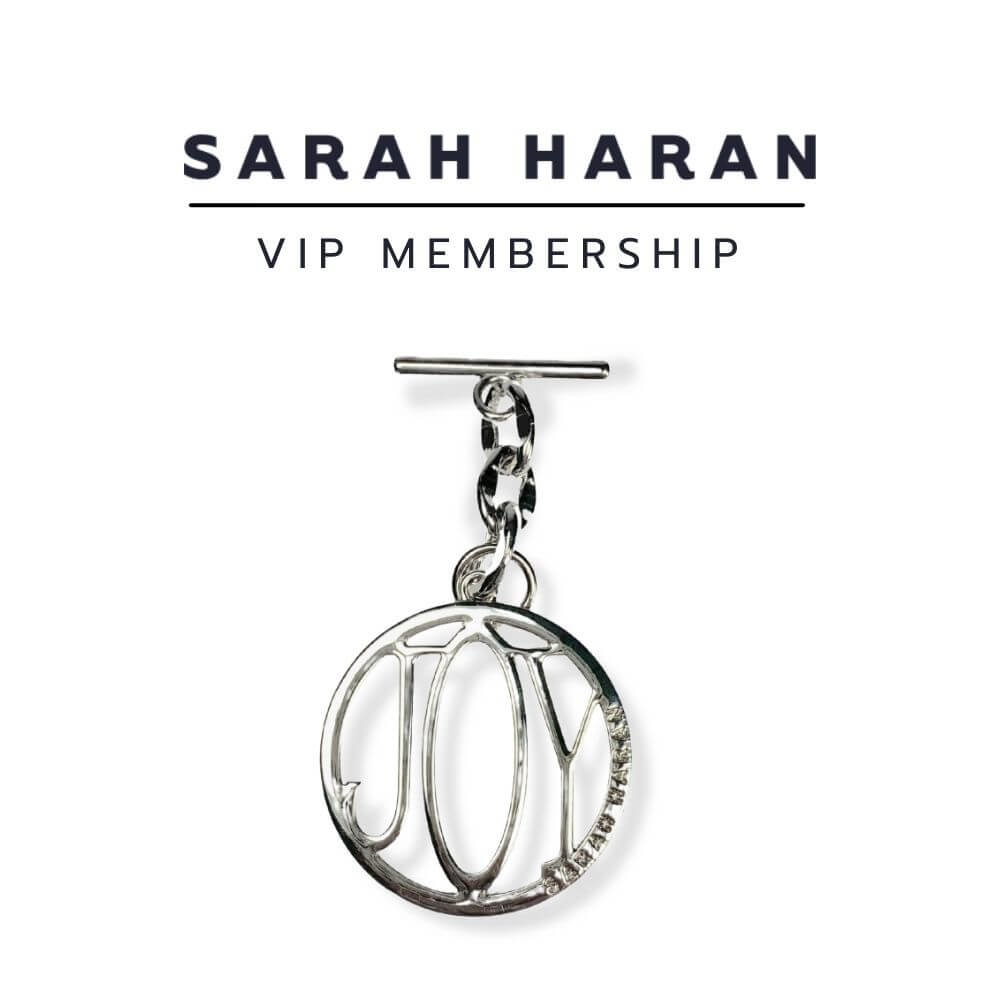 Sarah Haran VIP Club Membership Subscription with Silver hardware display | DISPLAY